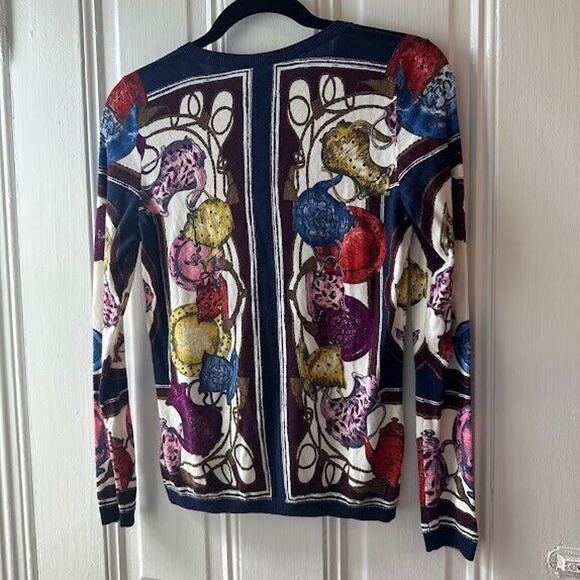 Talbots Multicolor Patterned Cardigan - Picture 4 of 4